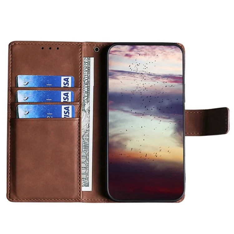 For Samsung Galaxy S24+ Wallet Case Crocodile Texture Leather Phone Cover