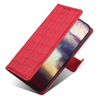 For Oppo Find X7 5G Protective Case Crocodile Texture Leather Wallet Phone Cover