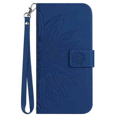 HT04 For Sony Xperia 1 VI Case Sunflower Leather Wallet Stand Phone Cover with Wrist Strap