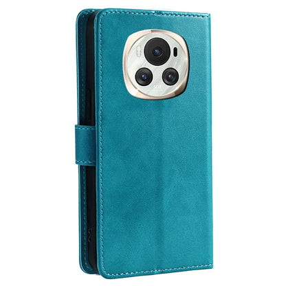 For Honor Magic6 5G Wallet Case Calf Texture PU Leather + TPU Full Protection Cover