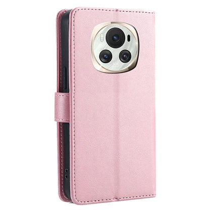 For Honor Magic6 5G Wallet Case Calf Texture PU Leather + TPU Full Protection Cover