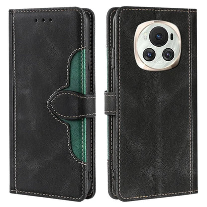 For Honor Magic6 5G Case Straw Hat Pattern Wallet Anti-fall Leather Phone Cover