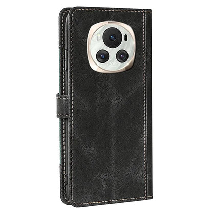 For Honor Magic6 5G Case Straw Hat Pattern Wallet Anti-fall Leather Phone Cover