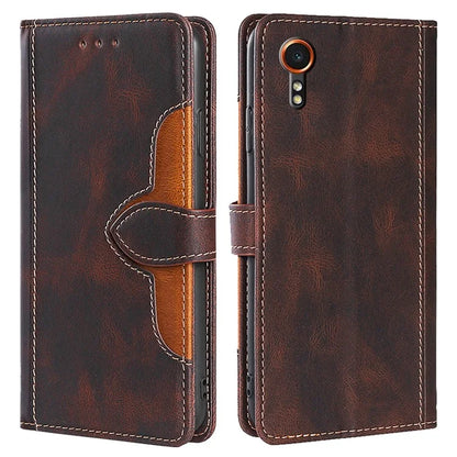 For Samsung Galaxy Xcover7 PU Leather Cover Stand Wallet Shockproof Phone Case