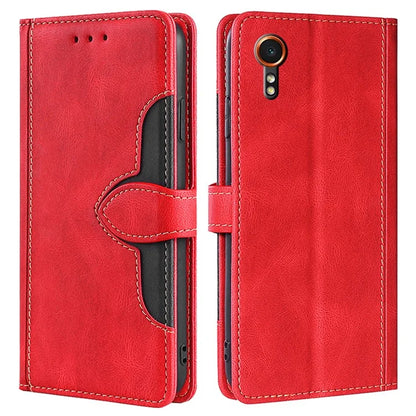 For Samsung Galaxy Xcover7 PU Leather Cover Stand Wallet Shockproof Phone Case