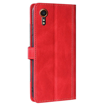 For Samsung Galaxy Xcover7 PU Leather Cover Stand Wallet Shockproof Phone Case