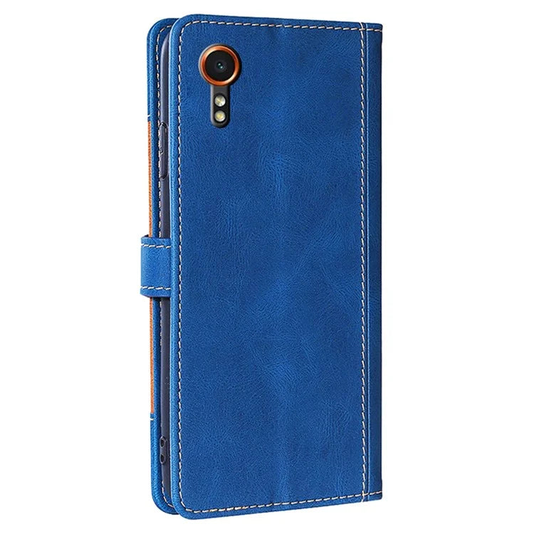 For Samsung Galaxy Xcover7 PU Leather Cover Stand Wallet Shockproof Phone Case