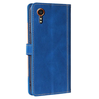 For Samsung Galaxy Xcover7 PU Leather Cover Stand Wallet Shockproof Phone Case