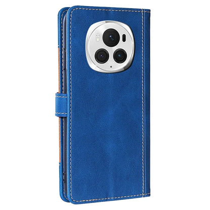 For Honor Magic6 Pro 5G Cell Phone Case Straw Hat Pattern Stand Wallet Leather Cover