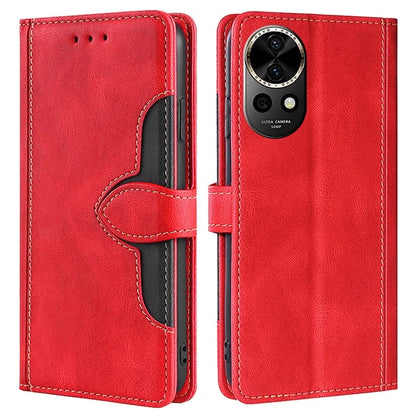 For Huawei nova 12 5G Wallet Case Straw Hat Pattern Stand Leather Phone Cover