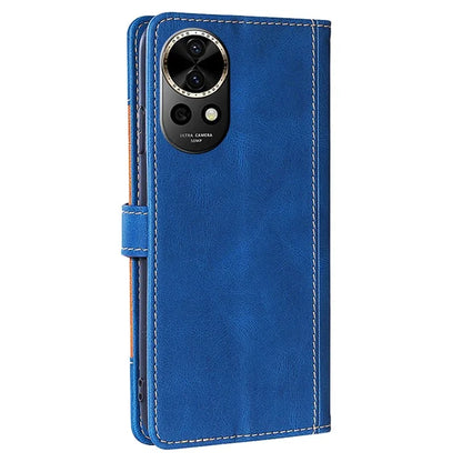 For Huawei nova 12 5G Wallet Case Straw Hat Pattern Stand Leather Phone Cover