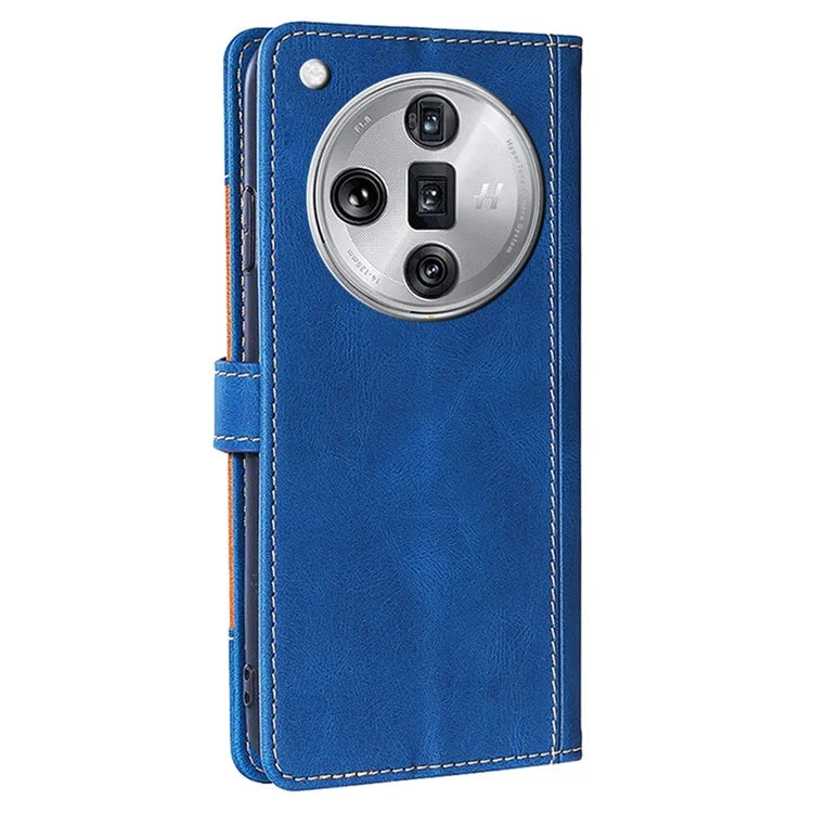 For Oppo Find X7 Ultra Wallet Case Straw Hat Pattern PU Leather Phone Cover
