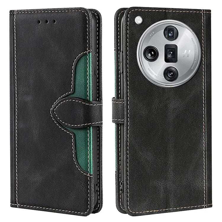 For Oppo Find X7 Ultra Wallet Case Straw Hat Pattern PU Leather Phone Cover