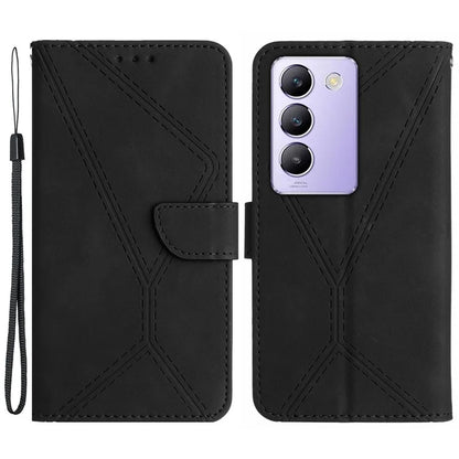 HT05 For vivo Y200e 5G/Y100 5G (Indonesia)/T3 5G (India)/V30 Lite 5G (India) Cell Phone Case Skin-touch Wallet PU Leather Phone Cover