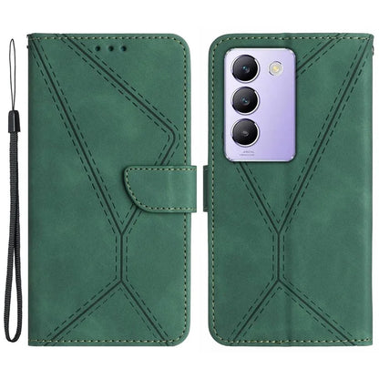 HT05 For vivo Y200e 5G/Y100 5G (Indonesia)/T3 5G (India)/V30 Lite 5G (India) Cell Phone Case Skin-touch Wallet PU Leather Phone Cover