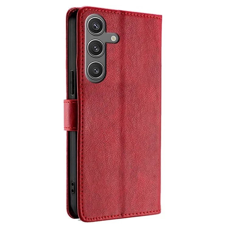 Shockproof Case for Samsung Galaxy S24 Phone Shell Zipper Pocket Wallet Leather Cover