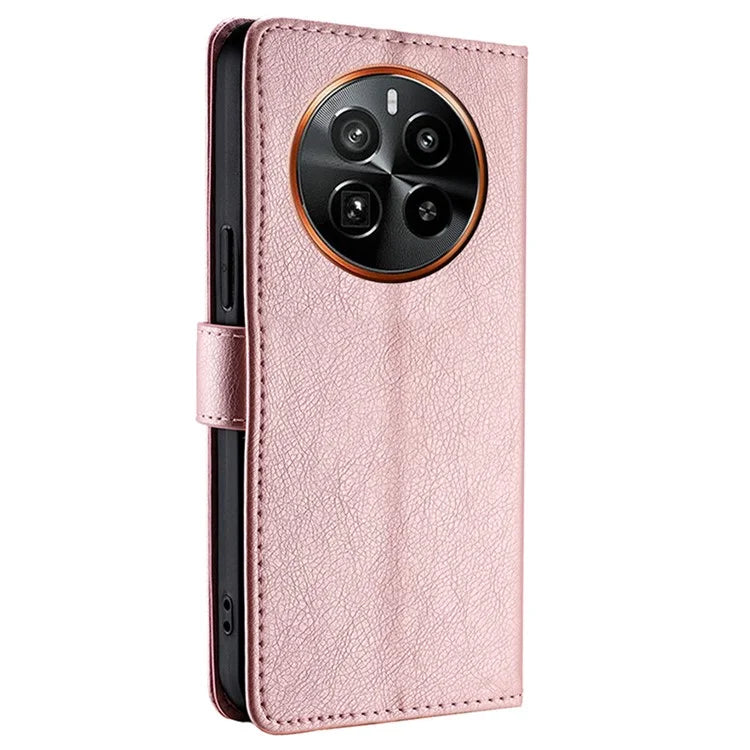 For Realme GT5 Pro 5G Leather Case Zipper Wallet Stand Flip Phone Cover