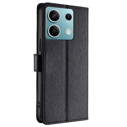 For Xiaomi Redmi Note 13 4G Wallet Case Zipper Pocket Shock-Absorbent Phone Cover