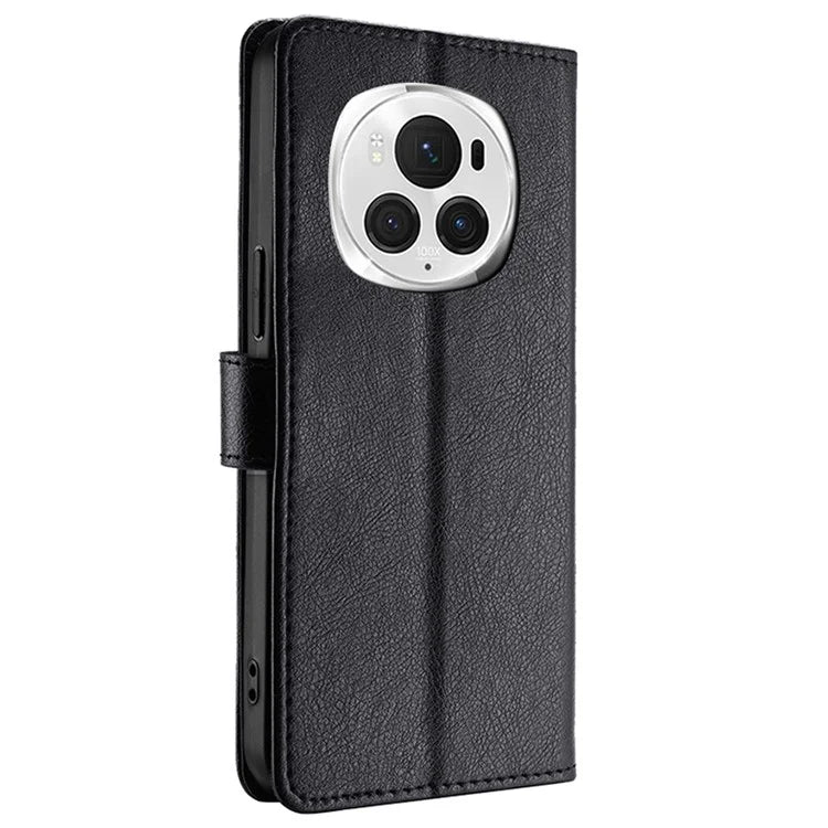 For Honor Magic6 Pro 5G Shockproof Phone Case Zipper Pocket Wallet Leather Cover