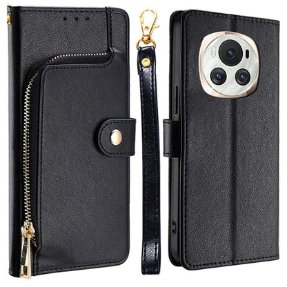 For Honor Magic6 5G Case Zipper Pocket Wallet Leather Phone Cover