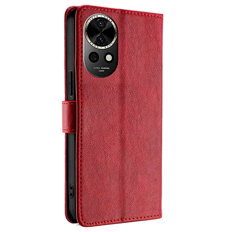 For Huawei nova 12 5G Case PU Leather Zippered Wallet Mobile Phone Stand Cover