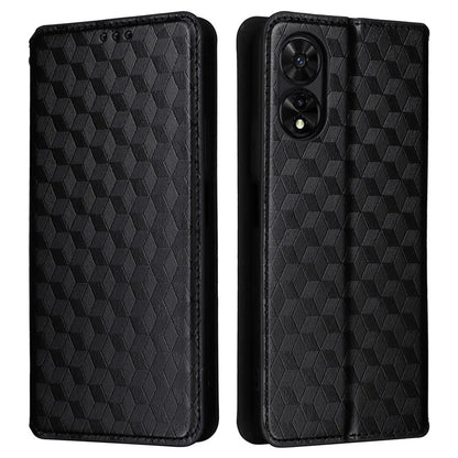 For TCL 50 5G Wallet Case Rhombus Pattern Magnetic Closing Leather Phone Cover