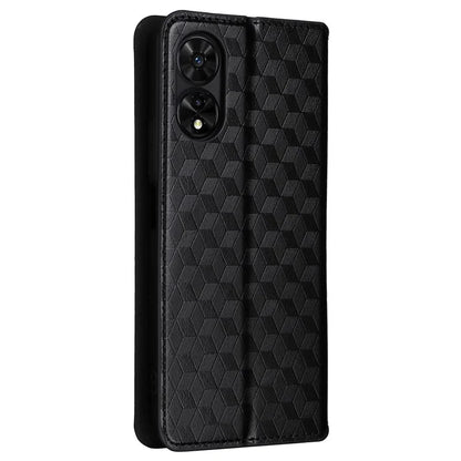 For TCL 50 5G Wallet Case Rhombus Pattern Magnetic Closing Leather Phone Cover