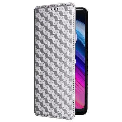 For TCL 50 5G Wallet Case Rhombus Pattern Magnetic Closing Leather Phone Cover