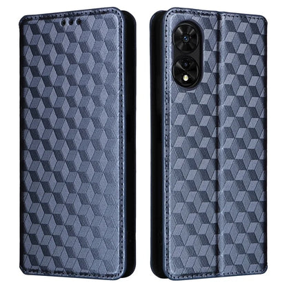 For TCL 50 5G Wallet Case Rhombus Pattern Magnetic Closing Leather Phone Cover