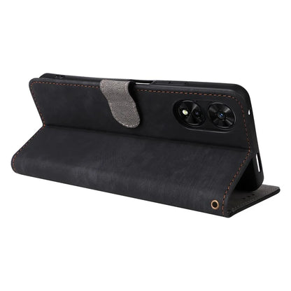For TCL 50 5G Case RFID Blocking Folio Flip Leather Phone Wallet Cover with Hand Strap
