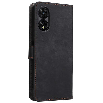 For TCL 50 5G Case RFID Blocking Folio Flip Leather Phone Wallet Cover with Hand Strap
