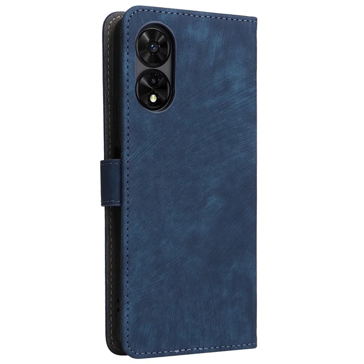 For TCL 50 5G Case RFID Blocking Folio Flip Leather Phone Wallet Cover with Hand Strap