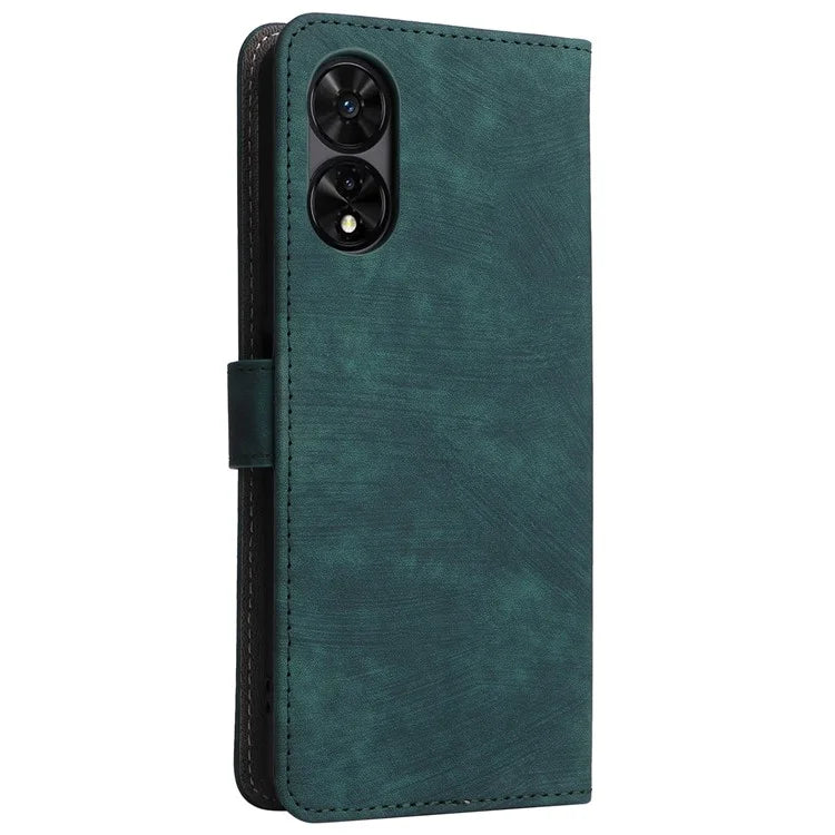 For TCL 50 5G Case RFID Blocking Folio Flip Leather Phone Wallet Cover with Hand Strap