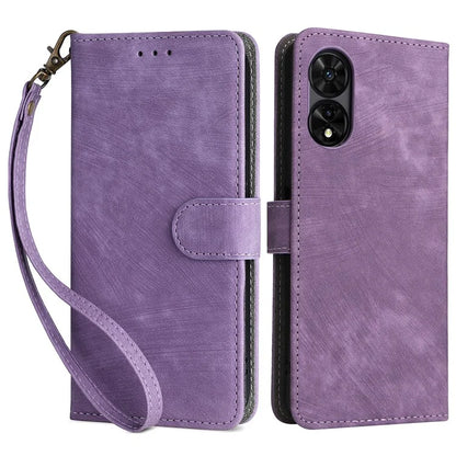 For TCL 50 5G Case RFID Blocking Folio Flip Leather Phone Wallet Cover with Hand Strap