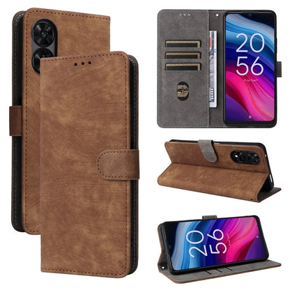For TCL 50 5G Case RFID Blocking Folio Flip Leather Phone Wallet Cover with Hand Strap