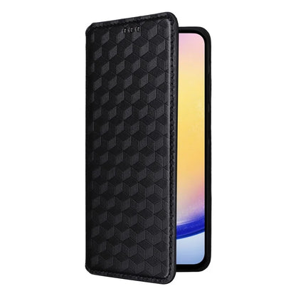 For Samsung Galaxy M55 5G / C55 5G / F55 5G Wallet Case Rhombus Pattern Magnetic Closing Leather Phone Cover