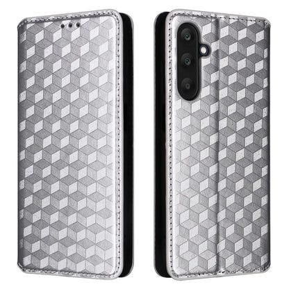 For Samsung Galaxy M55 5G / C55 5G / F55 5G Wallet Case Rhombus Pattern Magnetic Closing Leather Phone Cover