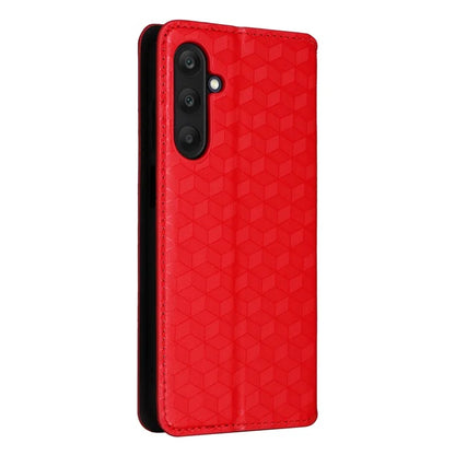 For Samsung Galaxy M55 5G / C55 5G / F55 5G Wallet Case Rhombus Pattern Magnetic Closing Leather Phone Cover