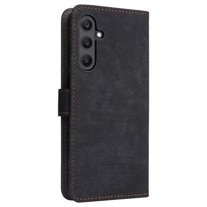 For Samsung Galaxy M55 5G / C55 5G / F55 5G Case RFID Blocking Folio Flip Leather Phone Wallet Cover with Hand Strap