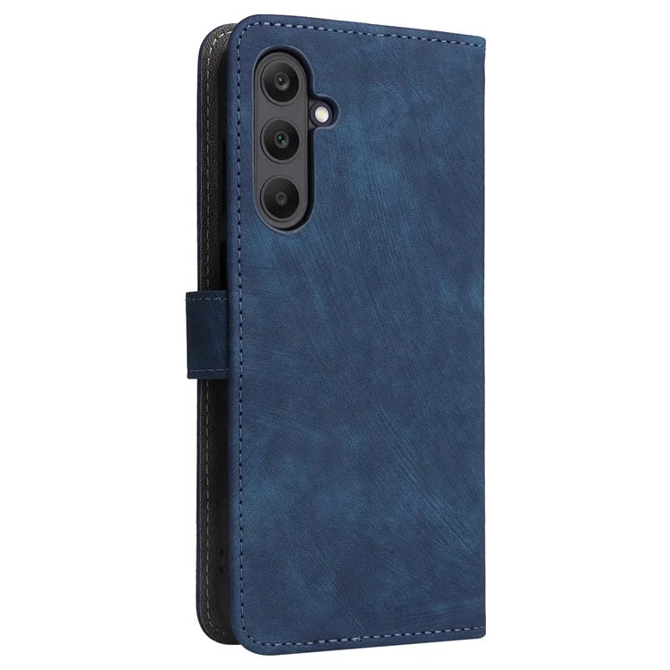 For Samsung Galaxy M55 5G / C55 5G / F55 5G Case RFID Blocking Folio Flip Leather Phone Wallet Cover with Hand Strap