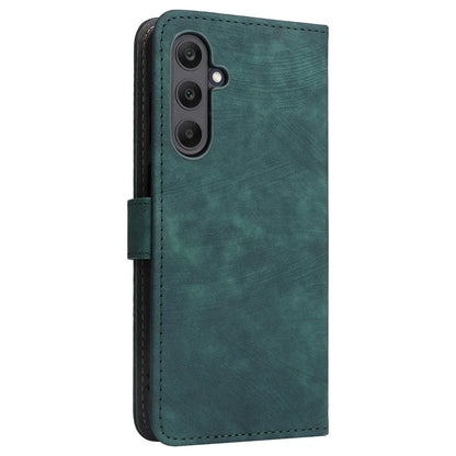 For Samsung Galaxy M55 5G / C55 5G / F55 5G Case RFID Blocking Folio Flip Leather Phone Wallet Cover with Hand Strap