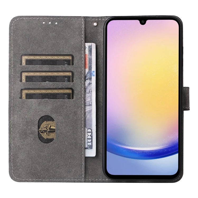 For Samsung Galaxy M55 5G / C55 5G / F55 5G Case RFID Blocking Folio Flip Leather Phone Wallet Cover with Hand Strap