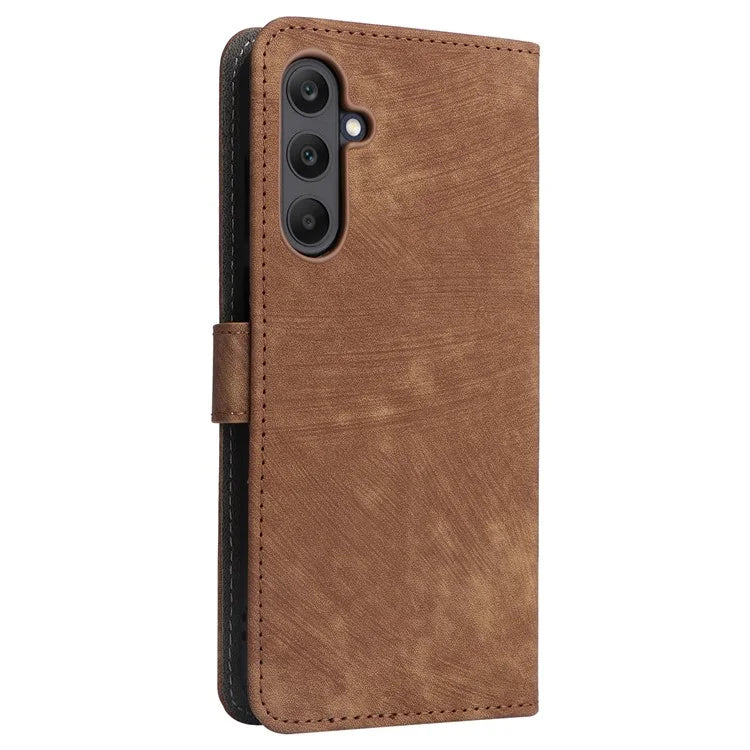 For Samsung Galaxy M55 5G / C55 5G / F55 5G Case RFID Blocking Folio Flip Leather Phone Wallet Cover with Hand Strap
