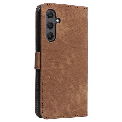 For Samsung Galaxy M55 5G / C55 5G / F55 5G Case RFID Blocking Folio Flip Leather Phone Wallet Cover with Hand Strap