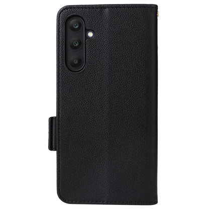 For Samsung Galaxy M55 5G / C55 5G / F55 5G Case Litchi Texture PU Leather Stand Phone Cover with Strap