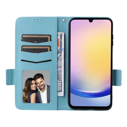 For Samsung Galaxy M55 5G / C55 5G / F55 5G Case Litchi Texture PU Leather Stand Phone Cover with Strap