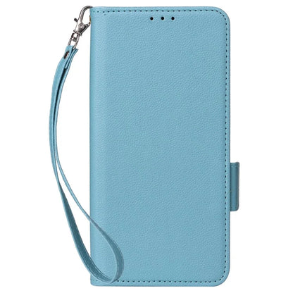 For Samsung Galaxy M55 5G / C55 5G / F55 5G Case Litchi Texture PU Leather Stand Phone Cover with Strap