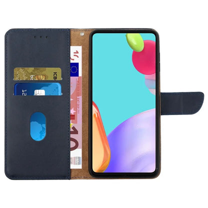 HT02 For Realme C65 4G Wallet Phone Cases Nappa Texture Genuine Cow Leather Stand Cover