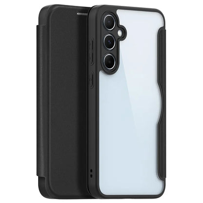 DUX DUCIS Skin X Pro for Samsung Galaxy A55 5G Magnetic Phone Case Leather Card Slots Flip Cover