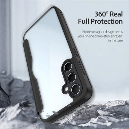 DUX DUCIS Skin X Pro for Samsung Galaxy A55 5G Magnetic Phone Case Leather Card Slots Flip Cover